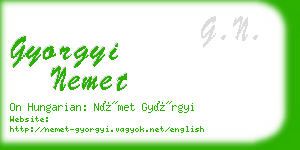 gyorgyi nemet business card